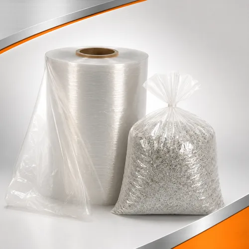 Bobina de filme e saco de polietileno recuperado cristal para embalagens industriais, indicados para proteção, acondicionamento e transporte de produtos | Sandra Embalagens.