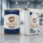 Sacos de polietileno valvulados nos modelos válvula lateral e manga topo para envase automático de produtos em pó e granulados.
