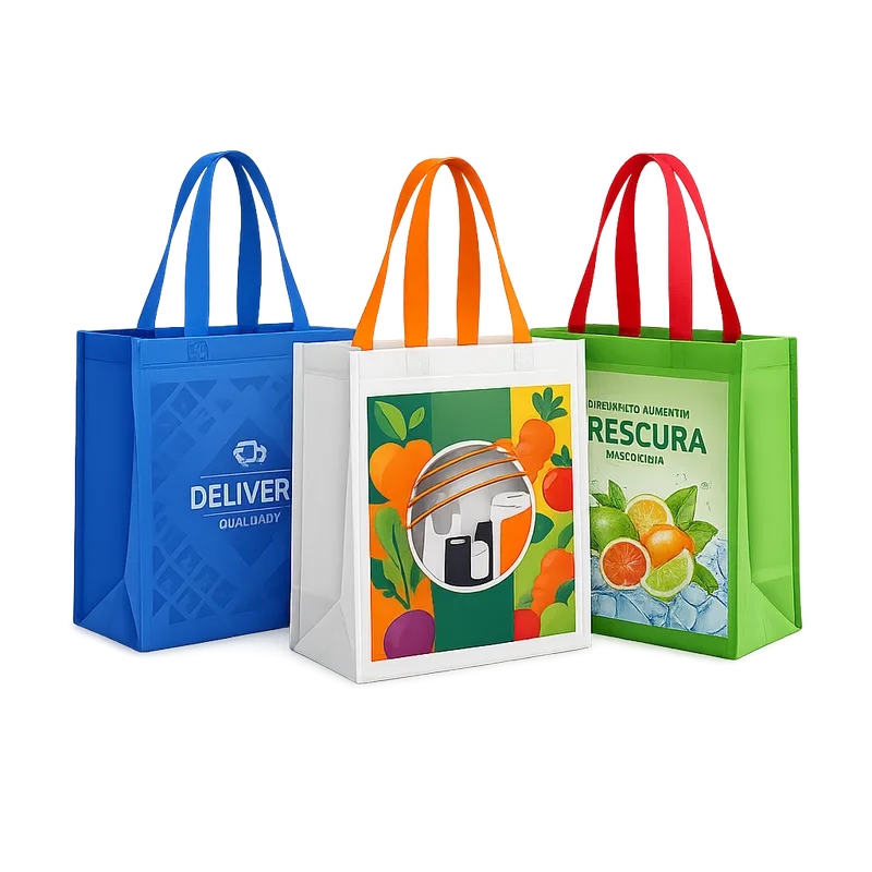 Sacola de ráfia retornável para supermercados e comércios